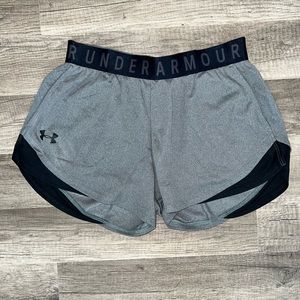 Under Armour Training Play Up shorts 3.0 in gray SZ XS